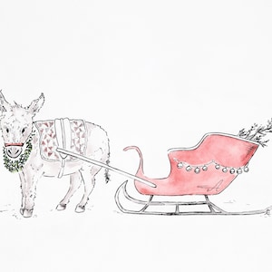 Olaf Mini Donkey: Christmas Greeting Card