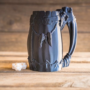 Barbarian Mythic Mug Stein | Tabletop Fantasy Role Play RPG Gaming Cosplay Props - Dungeons and Dragon DnD D&D Pathfinder | Drink Holder
