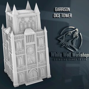 Garrison Dice Tower | Custom-Crafted Fantasy Dice Tower for Tabletop RPGs (Dungeons & Dragons, DnD), Wargaming, or Display