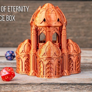Pillars of Eternity Dice Box | Custom-Crafted Fantasy Dice Storage for Tabletop RPGs (Dungeons & Dragons, DnD), Wargaming, or Display