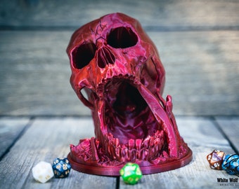 Desert's Kiss Skull Dice Tower | Tabletop Fantasy Role Play RPG Gaming Cosplay Props - Dungeons and Dragon DnD D&D Pathfinder | Ars Moriendi