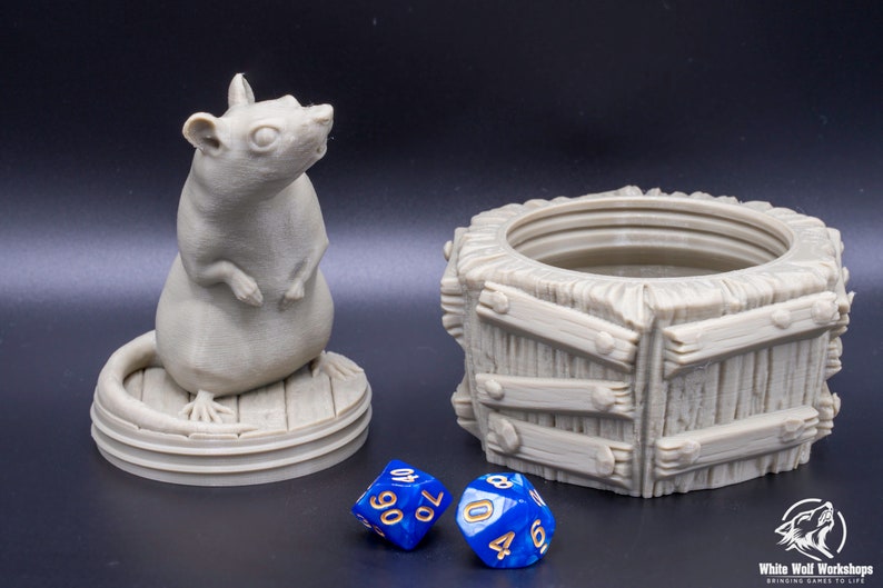 Coffin Rat Mythic Dice Box Jail Tabletop Fantasy Role Play RPG Gaming Cosplay Props Dungeons and Dragons DnD D&D image 2