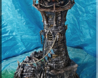 Lighthouse - Fishing Village | 3D Printed Tabletop Miniatures and Props | Dungeons and Dragons 5E, DnD, D&D, Pathfinder,