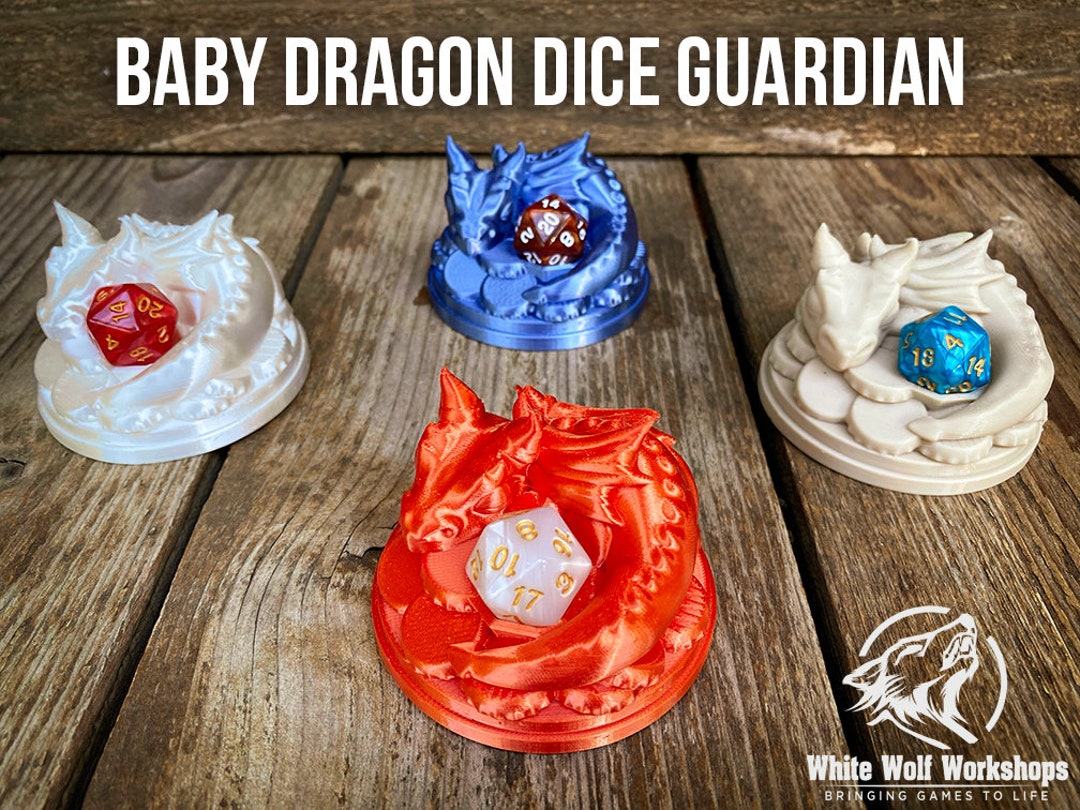 Baby Dragon Dice Guardian Holder Tabletop Fantasy Role Playing RPG Game
