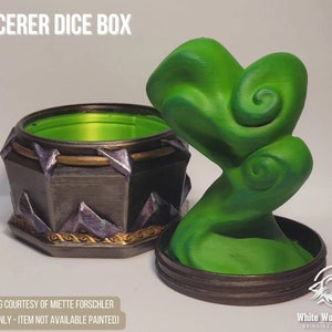 Sorcerer Magician Mythic Dice Box Jail | Tabletop Fantasy Role Play RPG Gaming Cosplay Props - Dungeons and Dragons DnD D&D Pathfinder