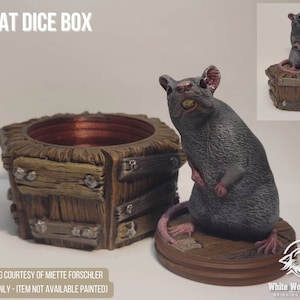 Coffin Rat Mythic Dice Box Jail Tabletop Fantasy Role Play RPG Gaming Cosplay Props Dungeons and Dragons DnD D&D image 1