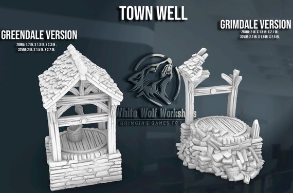 3D Printed Wargaming Terrain Medieval Water Well Terrain 3D Printed 3d-printed-wargaming-terrain-medieval-water-well-terrain-3d-printed