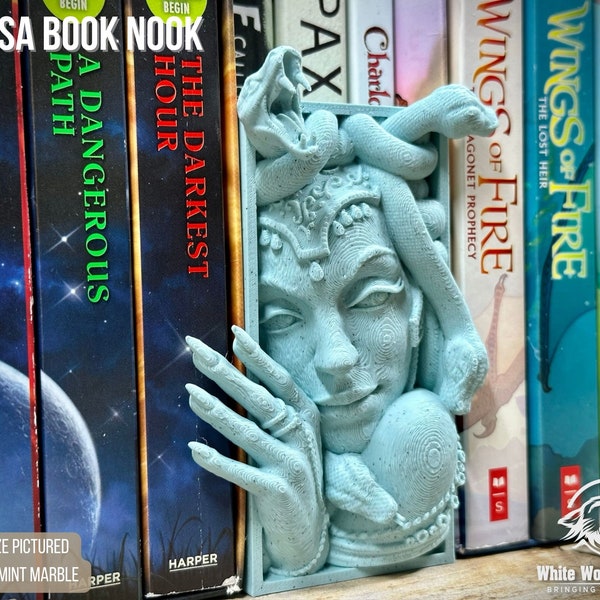 Medusa Book Nook | Tabletop Fantasy Role Play RPG Gaming Cosplay Props - Dungeons and Dragons DnD D&D | Miniatures of Madness