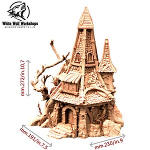 Blackwood Village House #2 28/32mm | Custom-Crafted Fantasy Model for Tabletop RPGs (Dungeons & Dragons/DnD), Wargaming, Dioramas or Display
