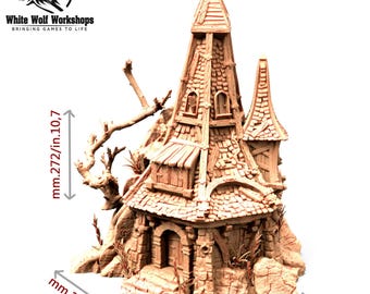 Blackwood Village House #2 28/32mm | Custom-Crafted Fantasy Model for Tabletop RPGs (Dungeons & Dragons/DnD), Wargaming, Dioramas or Display