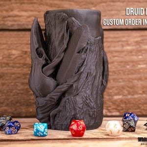 Druid Mug | Custom-Crafted Drink Holder and Accessory Inspired by Tabletop RPGs, Dungeons and Dragons, Wargaming, and Fantasy Worlds