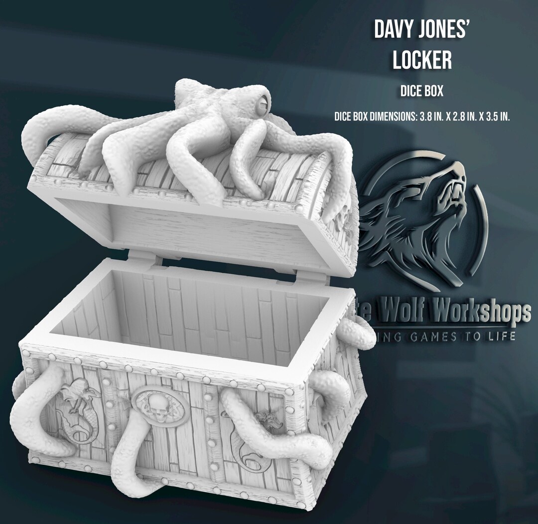 Davy Jones Locker Dice Box Jail Tabletop Fantasy Role Play RPG Gaming