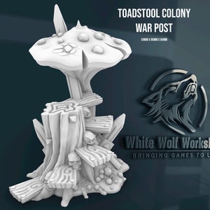 Toadstool Colony - War Post - Toad-Cap Mushroom | Dungeons & Dragons | Tabletop Gaming | Fates End | Cosplay | dnd | prop
