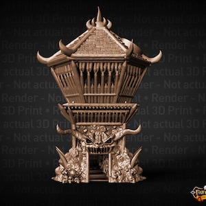 Barbarian Dice Tower | Custom-Crafted Fantasy Dice Tower for Tabletop RPGs (Dungeons & Dragons, DnD), Wargaming, or Display