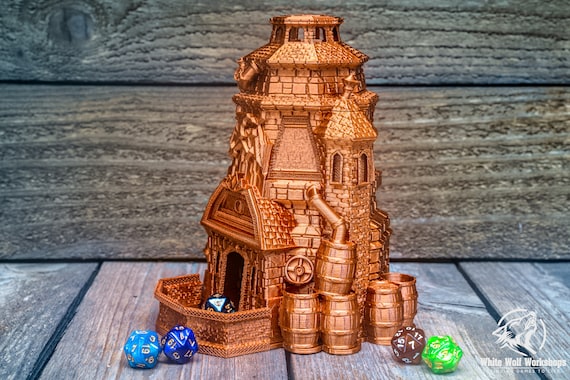 Dwarven Brewery Dice Tower Dwarf Dice Tower Dnd Gift Dnd 