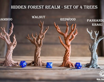 Hidden Forest Realm - Trees | Dark Realms | 3D Printed Tabletop Props | Dungeons and Dragons, DnD, D&D, Pathfinder