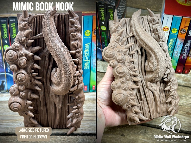 Mimic Book Nook Tabletop Fantasy Role Play RPG Gaming Cosplay Props Dungeons and Dragons DnD D&D Miniatures of Madness image 2