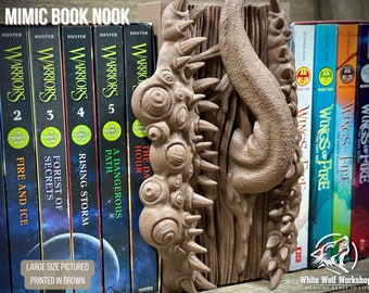 Mimic Book Nook | Tabletop Fantasy Role Play RPG Gaming Cosplay Props - Dungeons and Dragons DnD D&D | Miniatures of Madness