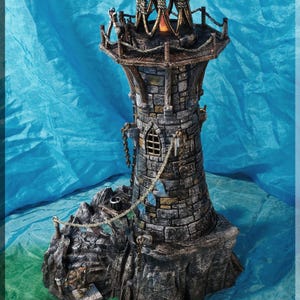 Fishing Village Lighthouse | Custom-Crafted Fantasy Model for Tabletop RPGs (Dungeons & Dragons/DnD), Wargaming, Dioramas or Display