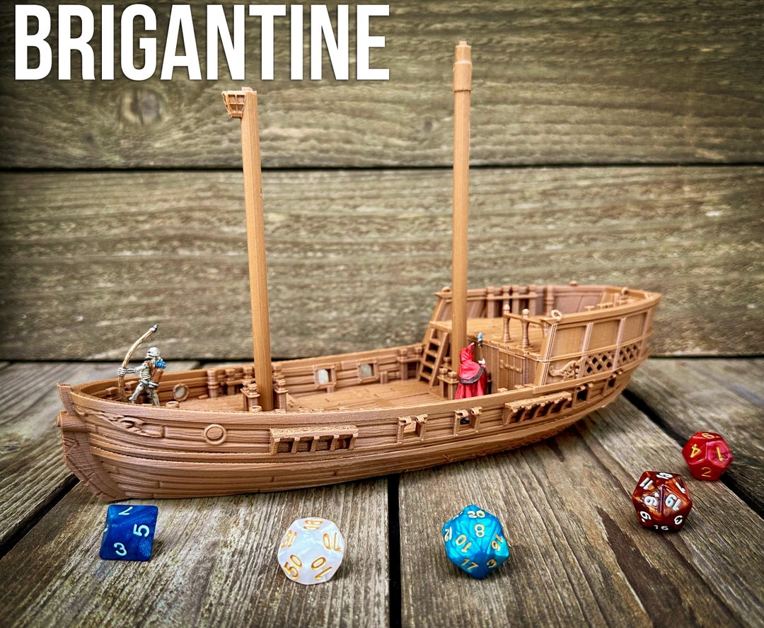 Brigantine 28MM Treasure Island 3D Printed Fantasy Tabletop Miniatures