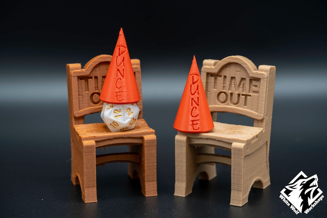 Chair of Shame Time Out Dice Jail Tabletop Fantasy Role Playing RPG Gaming Accessories Props Dungeons and Dragons Dnd D D Player Gift Etsy