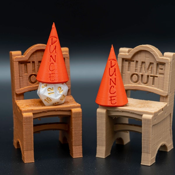 Chair of Shame! Time Out Dice Jail | Tabletop Fantasy Role Playing RPG Gaming Accessories Props - Dungeons and Dragons DnD D&D Player Gift