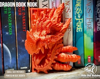 Dragon Book Nook | Tabletop Fantasy Role Play RPG Gaming Cosplay Props - Dungeons and Dragons DnD D&D Wargaming | Miniatures of Madness