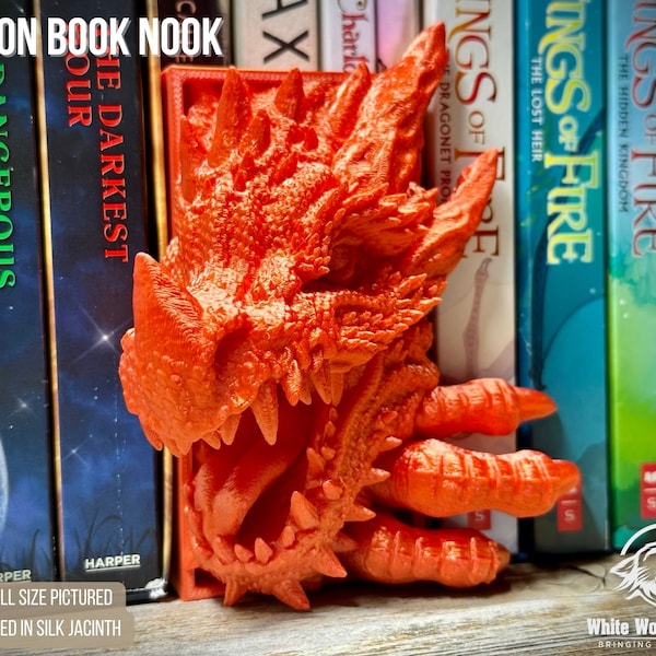 Dragon Book Nook | Tabletop Fantasy Role Play RPG Gaming Cosplay Props - Dungeons and Dragons DnD D&D Wargaming | Miniatures of Madness