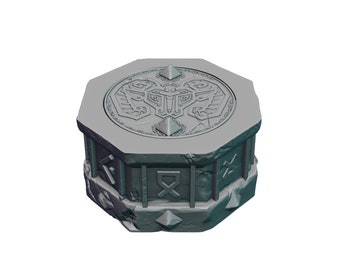Dwarf Dice Box | Custom-Crafted Fantasy Dice Storage for Tabletop RPGs (Dungeons & Dragons, DnD), Wargaming, or Display