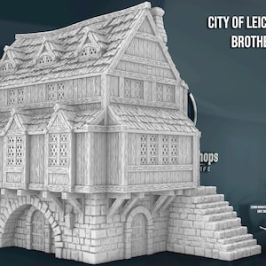 Brothel - 28/32mm | Custom-Crafted Fantasy Model for Tabletop RPGs (Dungeons & Dragons/DnD), Wargaming, Dioramas or Display