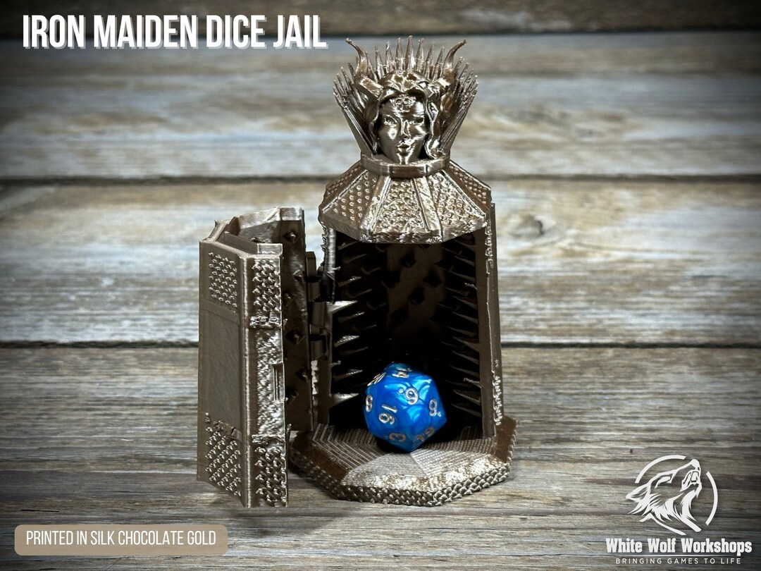 Iron Maiden Dice Jail Tabletop Fantasy Role Playing RPG Game Props and