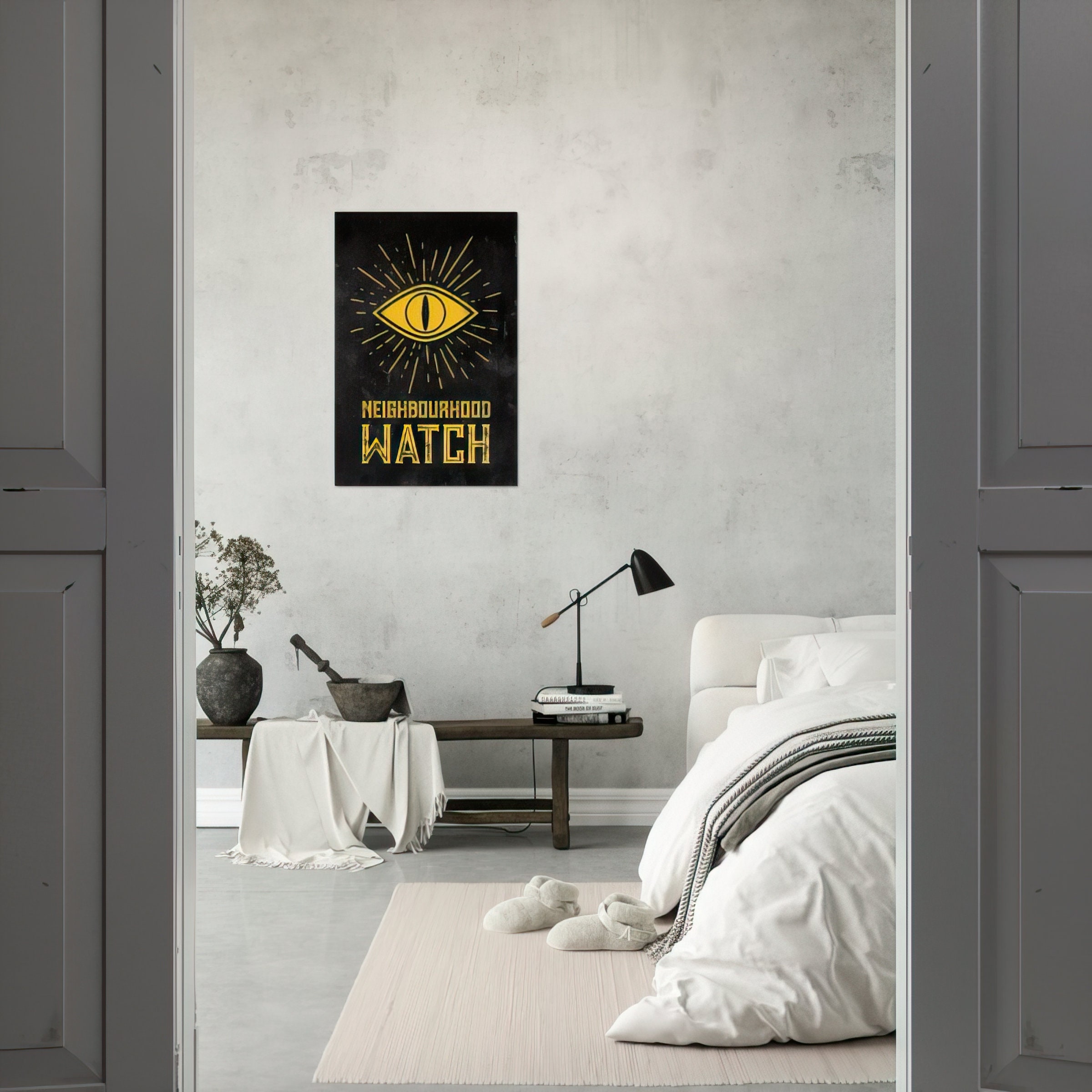 Eye of Sauron Neighbourhood Watch Poster Etsy