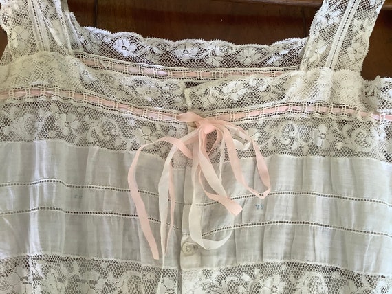Antique French underdress/dress. Flower girl.