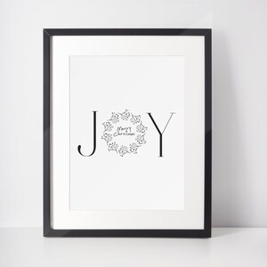 Joy Christmas Print, Digital Download, Merry Christmas Wall Art, Christmas Gift Instant Download, Christmas Decoration, Holidays Art