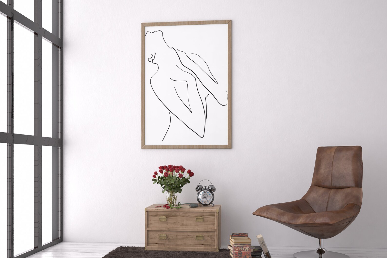 Woman's Delicate Lines Wall Art main image 0