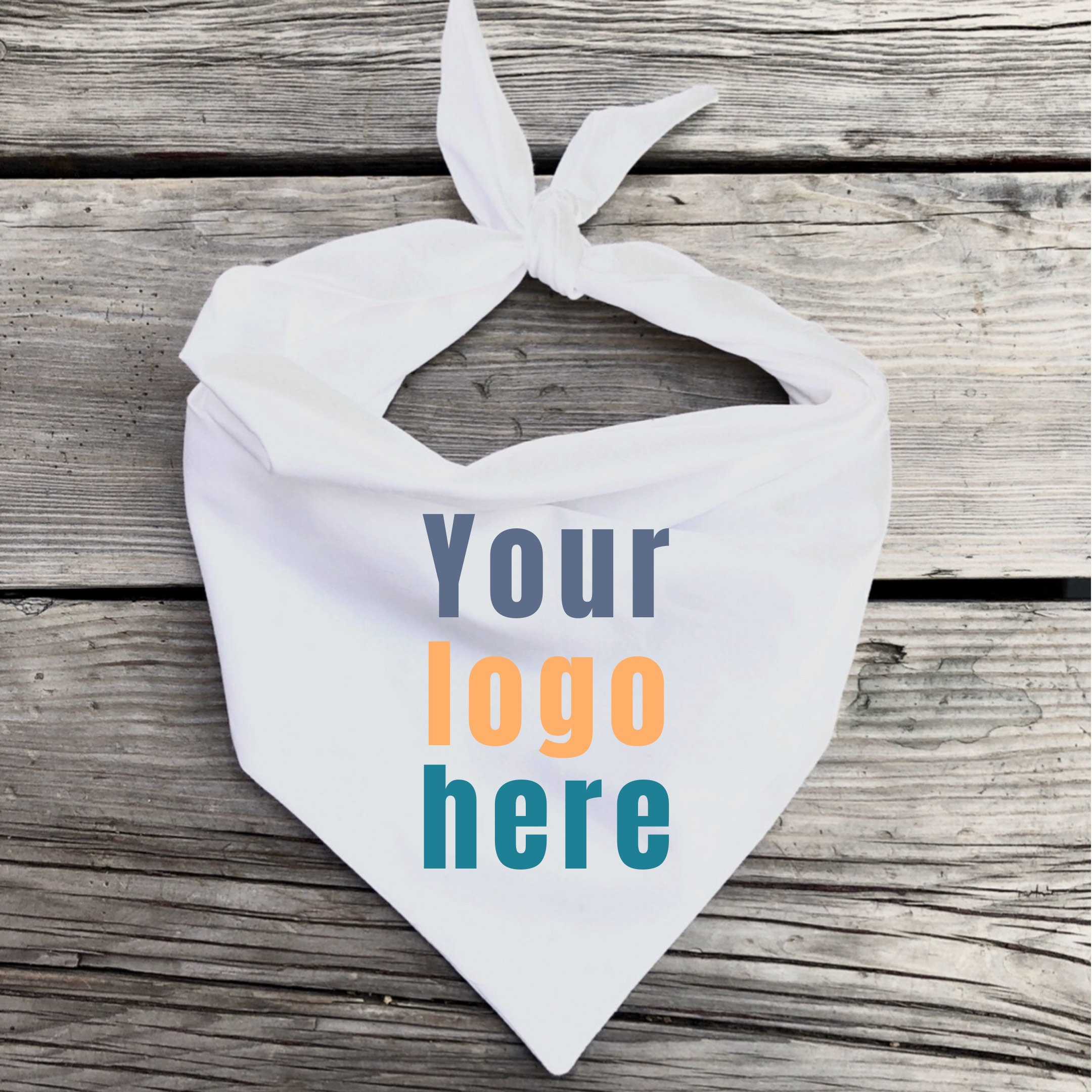 Logo Dog Bandana Full color custom personalized anyway Etsy