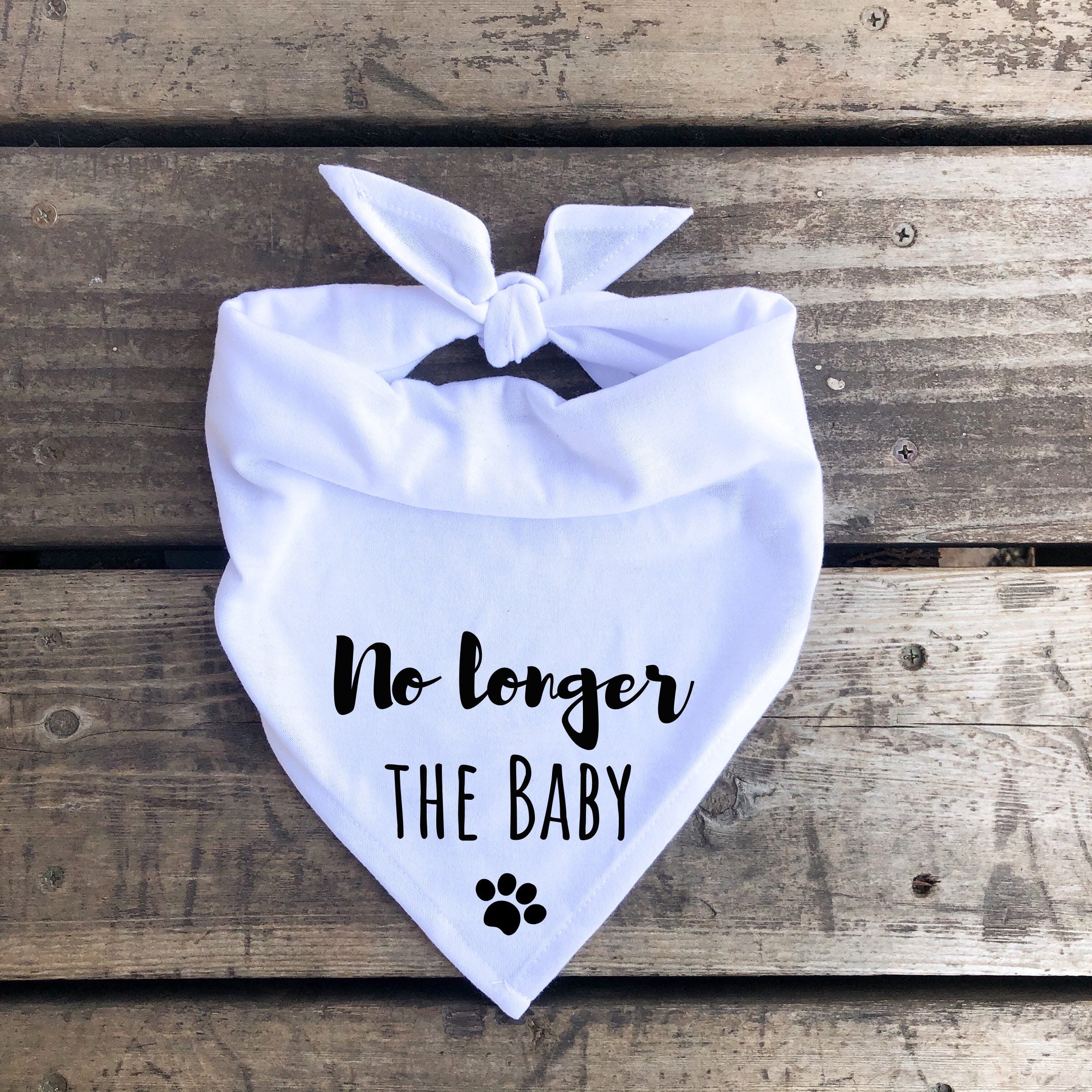Pregnancy Dog Bandana No longer the baby 2021 baby Etsy