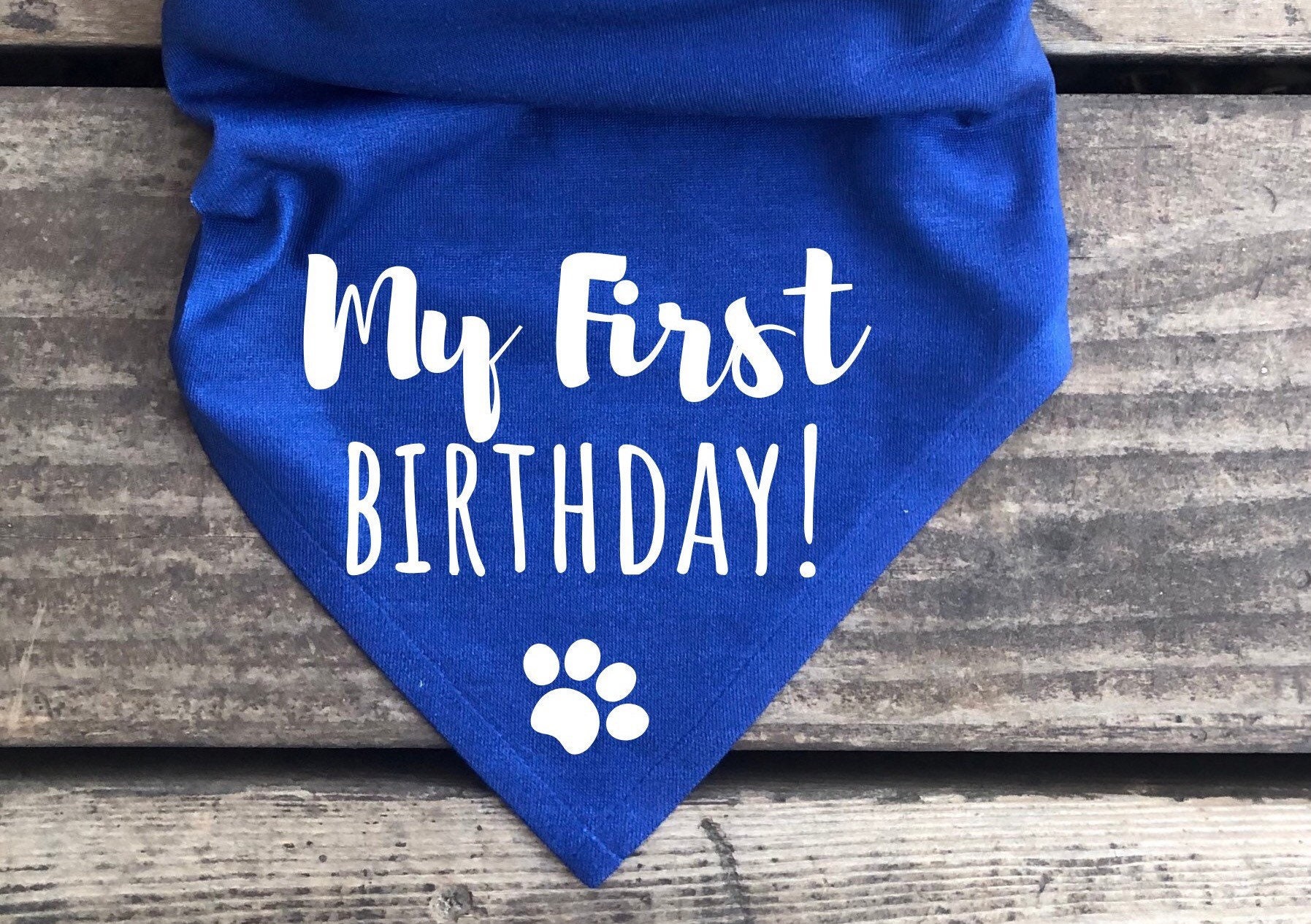 Birthday dog Bandana My First Birthday Happy Barkday scarf boy Etsy