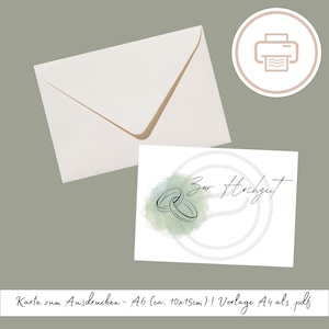 Carte de mariage à imprimer, cadeau de dernière minute imprimable | Modèle de cadeau de mariage imprimable