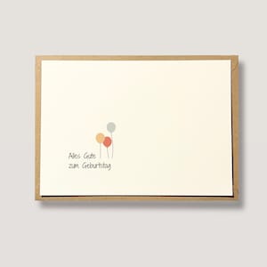 Alles Gute zum Geburtstag, Geburtstagskarte, Glückwunschkarte zum Geburtstag, Karte mit Briefumschlag