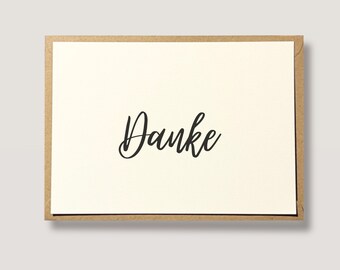 Dankekarte, Karte Danke sagen, Danksagung - Dankeskarte