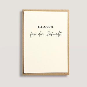 Karte Alles Gute für die Zukunft,  Glücksbringer
