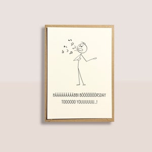 Geburtstagskarte, Happy Birthday, Karte mit Briefumschlag