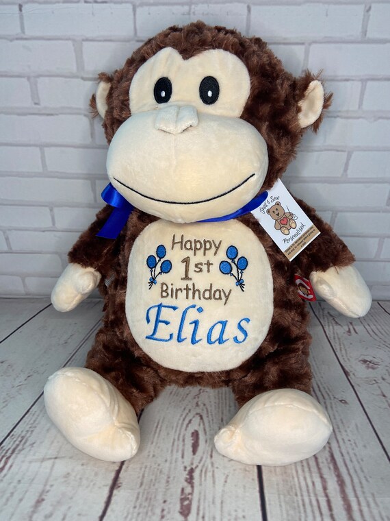 Personalised monkey teddy hotsell