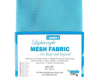 Mesh Fabric ByAnnie.com~100% polyester~54"Wide ~ For totes ~ pockets ~backpacks ~ wallets
