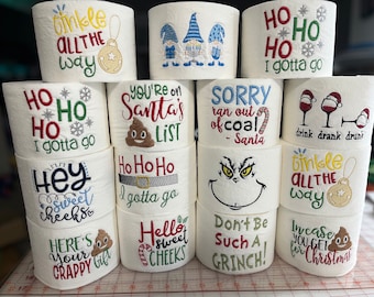Papel higiénico bordado: regalos para quien lo tiene todo.