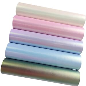 Matte Pearlescent Soft Vinyl - Faux Leather ~  For Craft~ Bows ~ Purses & Bags~ Pink Blue Purple and White