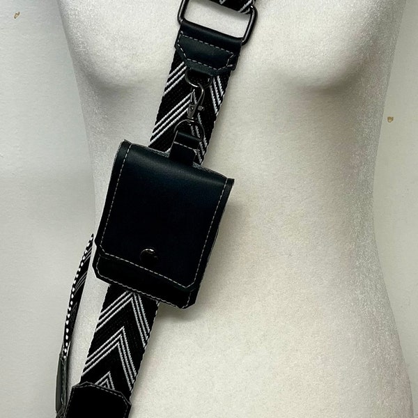 Crossbody Cell phone Strap with Look Ma Wallet -Lanyard-Sling- Adjustable-TWELVE Colors Available