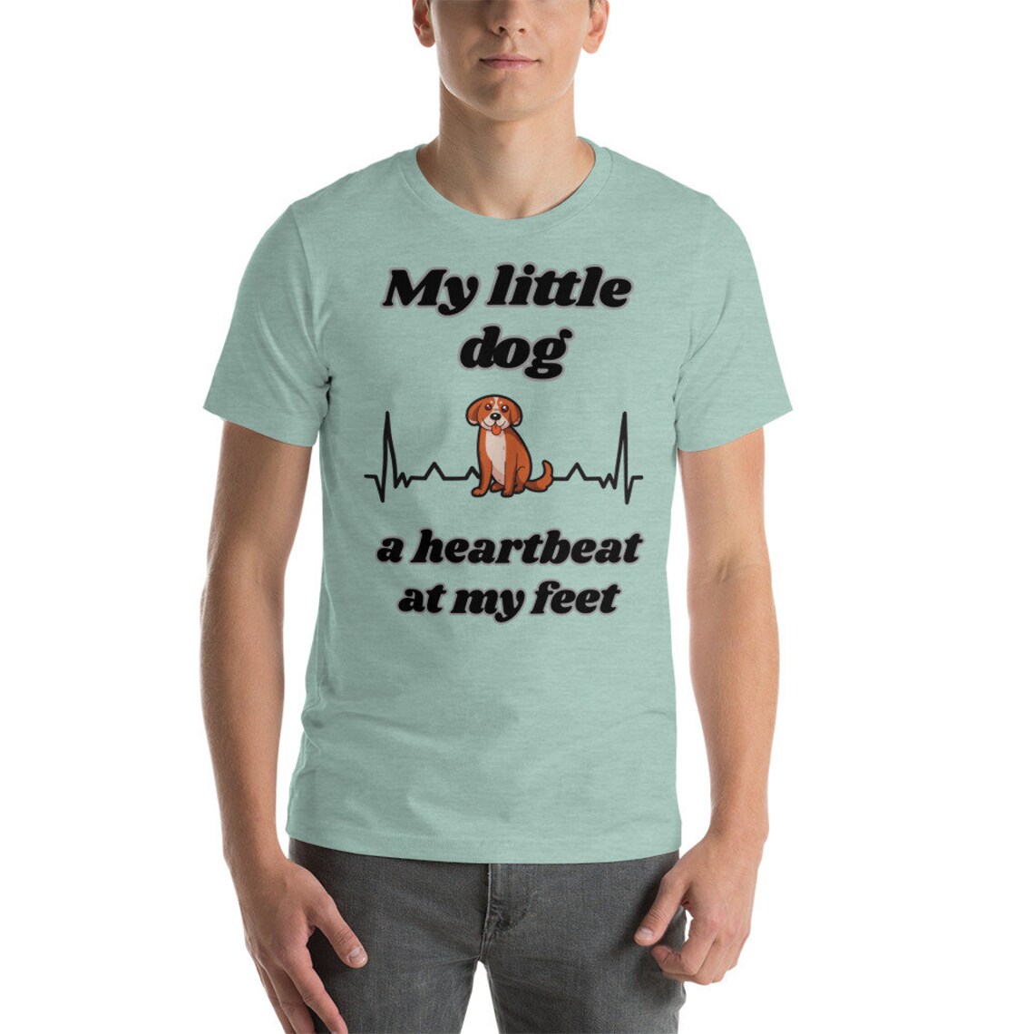 Dog heartbeat tshirt Dog lovers t shirt Heart beat tee Etsy