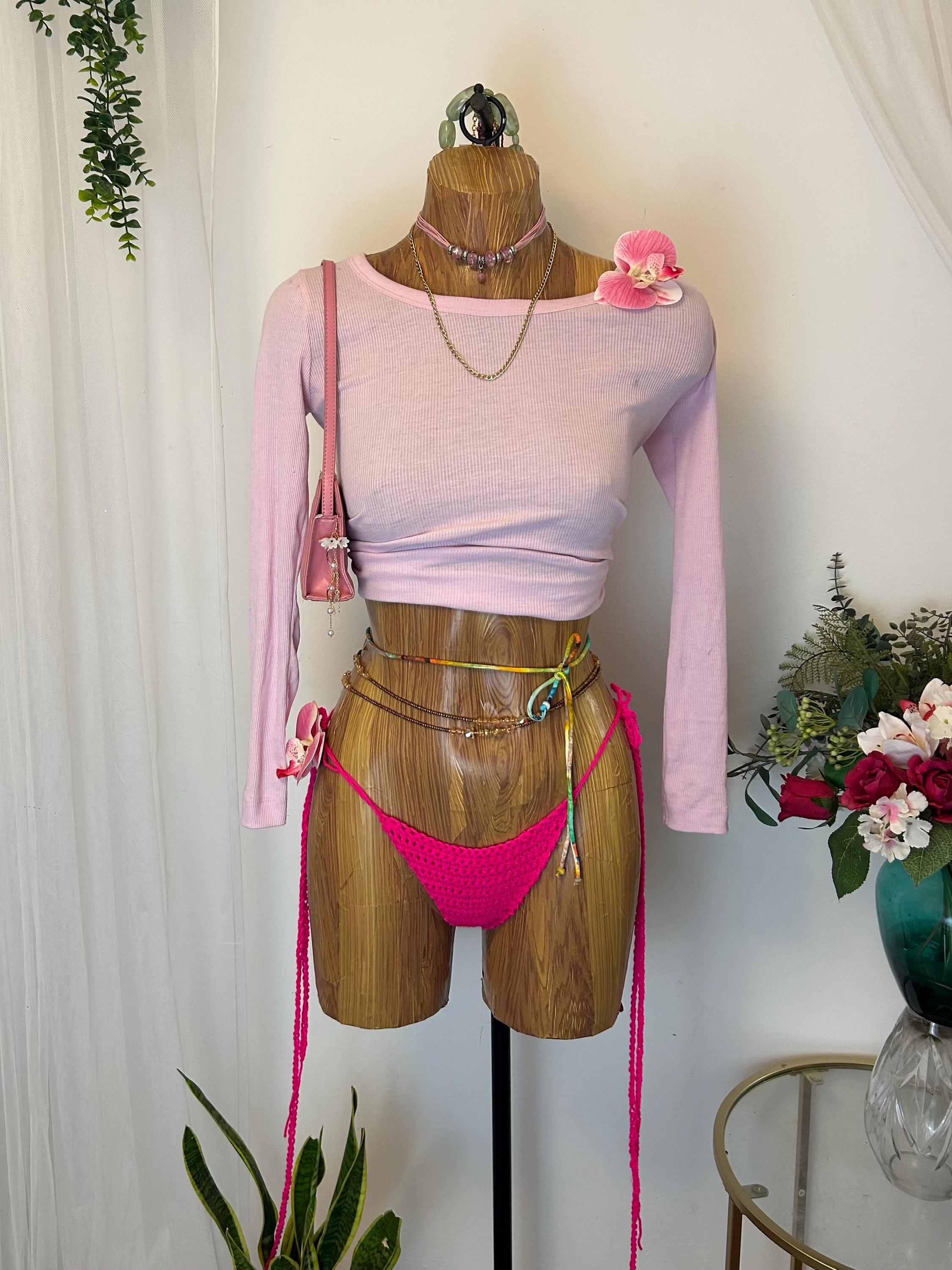 Hot pink knit top Schweiz